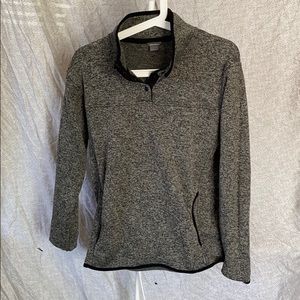 Quarter button grey jacket